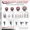 Service Caster 5 Inch Red Polyurethane Wheel Swivel 34 Inch Threaded Stem Caster with Brake SCC SCC-TS20S514-PPUB-RED-TLB-34212 - alternate 4